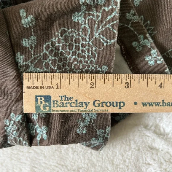 J.Crew Women’s Preloved Vintage Brown Floral Chino Shorts, Size 8 - Picture 5 of 6